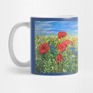 Cornflowers and Poppies Mug